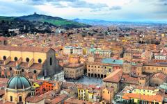 Bologna is located in the northeastern region of Emilia-Romagna, Italy.
