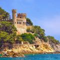 spain fortress on the seacoast of costa brava