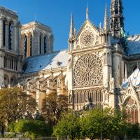 The cathedral of Notre Dame in Paris, France.