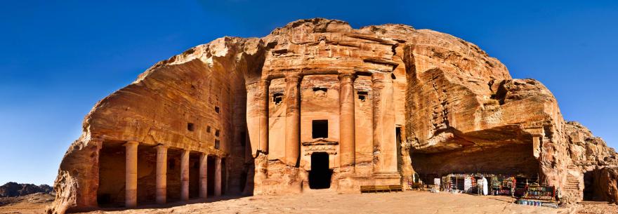 The ruins of Petra in Jordan.