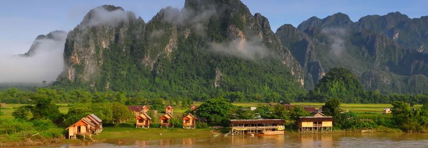 A view of the countryside in Laos.
